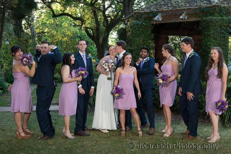 Wedding Party in Hopeland Gardens