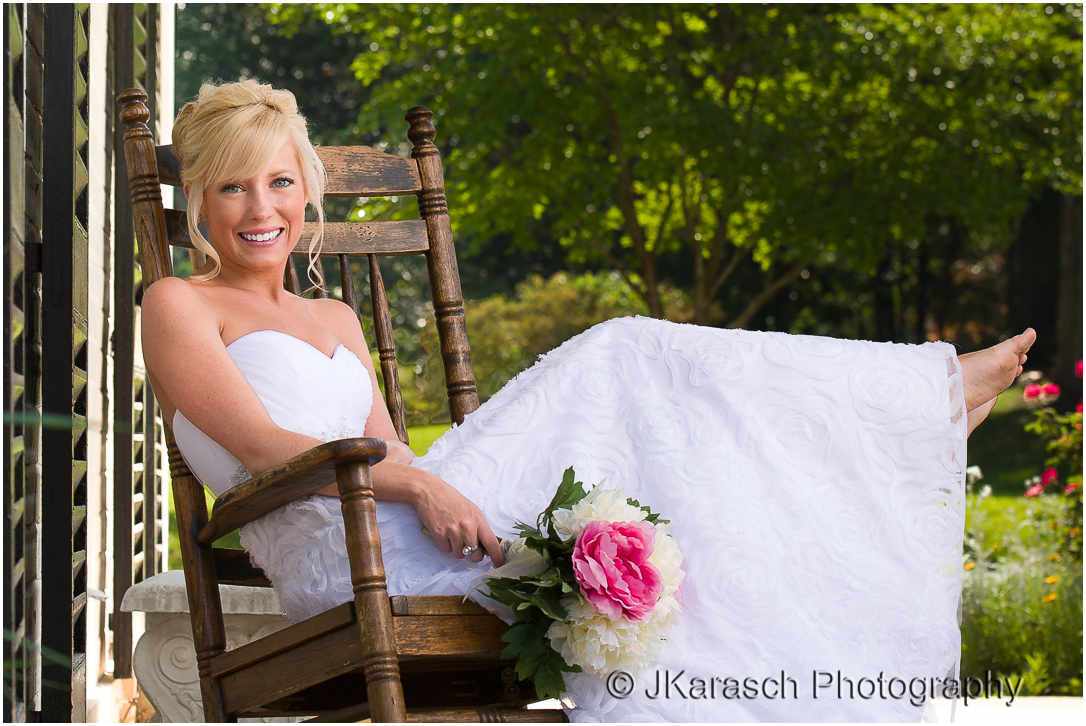 Bridal Portrait in Rocking Chair